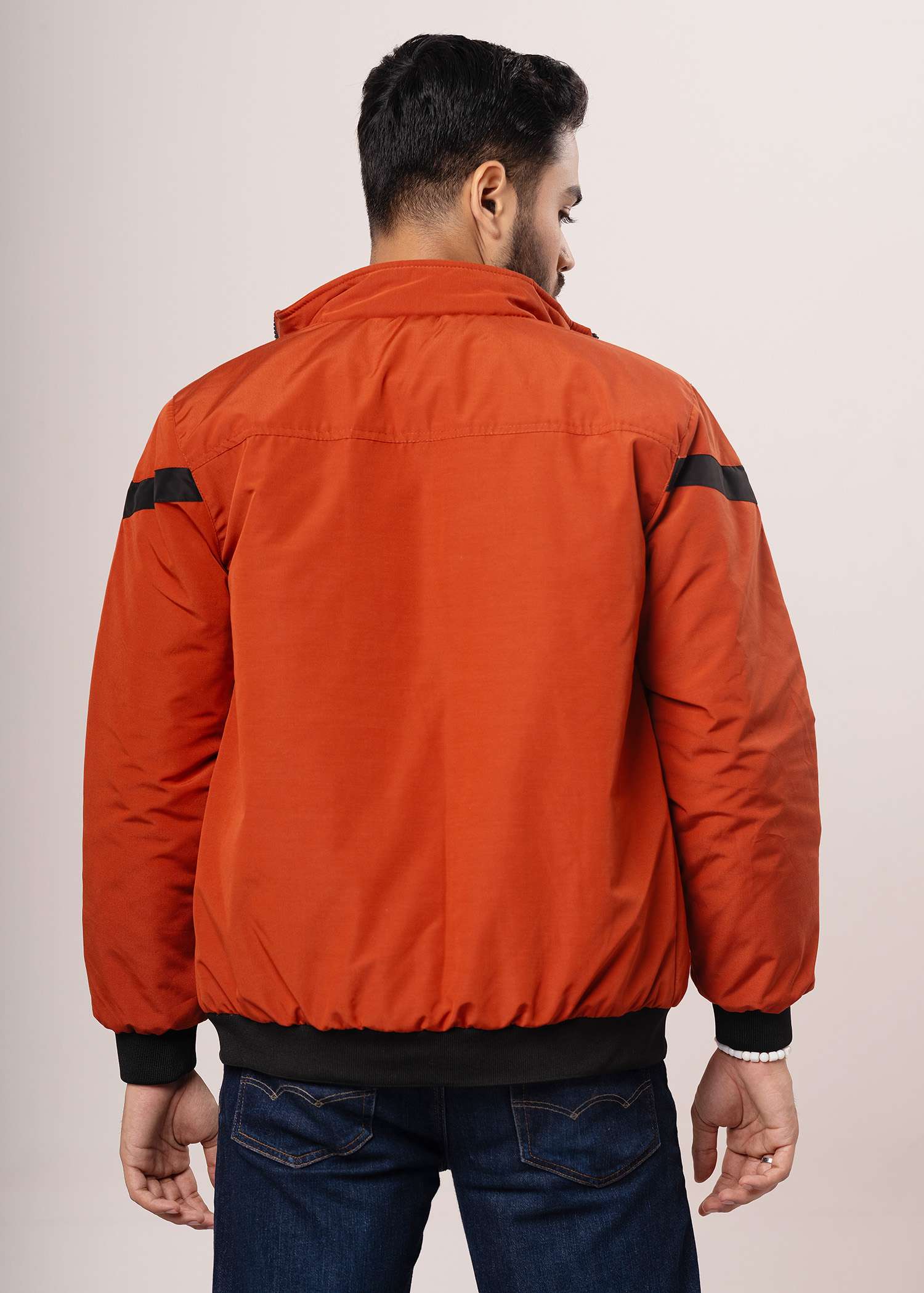 Men’s Premium High Neck Jacket (Orange)