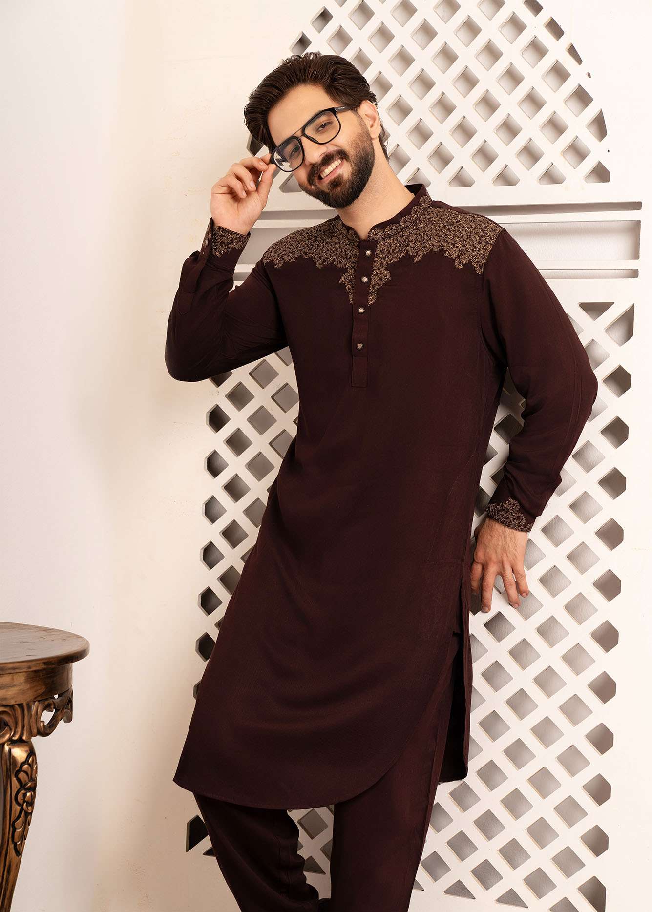 Men’s Signature Kabli Set – COFFEE